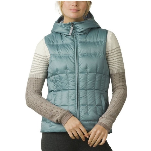 Prana goose down imogen puffer vest in bayou blue - Picture 4 of 14